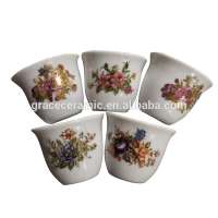 Cheap Price Yemen Sultan Market Ceramic Fine Porcelain Flower Custom Design Cawa Set Coffee Cup