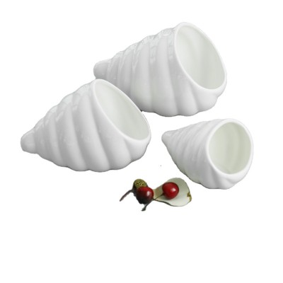 Unique special sea shell shape snack dishes restaurant with different size