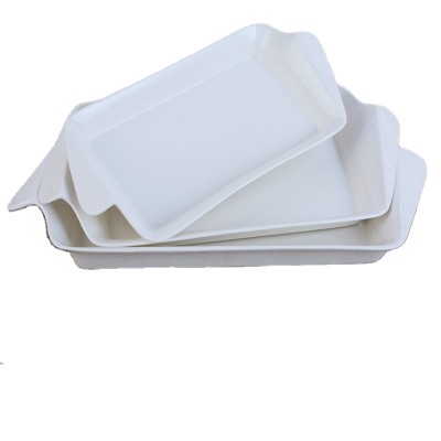 wholesale white rectangular dishes cheap bulk baking tray dinner plates for weddings