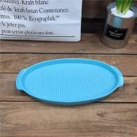 popular candy-colored 10"oval ceramic baking plate for restaurant use