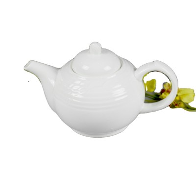 Professional manufacturer supply personalized white fancy cheap ceramic teapot for sale