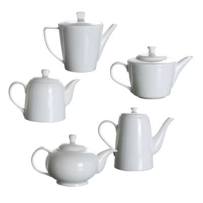 High quality customized factory chaozhou bone china coffee pot chinese tea pots for hotel