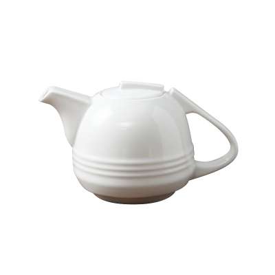 High grade porcelain white 450ml arabia teapot for coffee or tea