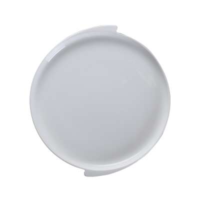 Glossy glaze white 46% bone china flat plate cheap christmas dinnerware for sale