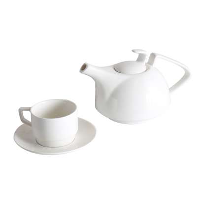 Wholesale Porcelain tableware supplier hot selling products new design multifunctional hotel coffee tea set 15pcs& 17pcs