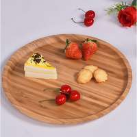 bamboo tray Cheese Plates Coffee Tea Serving Tray Fruit platters Round plate