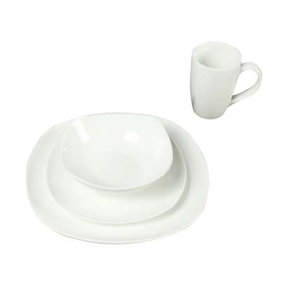 Wholesale new arrival white fine porcelain dinnerware dinner set with high quality