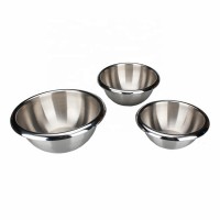 Double Wall Stainless Steel Mixing Salad Bowl Set of 3 Highly Quality for Home